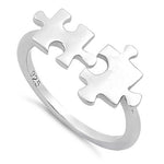 Sterling Silver Jigsaw Pieces Ring