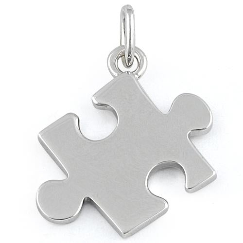 Sterling Silver Jigsaw Puzzle Piece Pendant