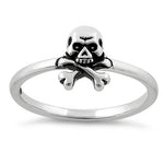 Sterling Silver Jolly Roger Skull Ring