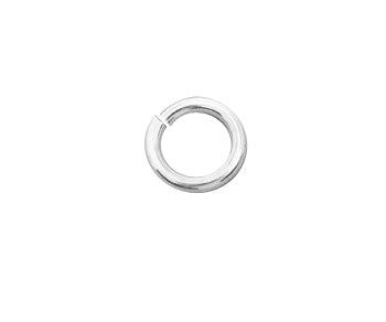 Sterling Silver Jump Ring Open (.040) 18ga. (OD) 6mm Heavy (ID) 4.2mm - PACK OF 25