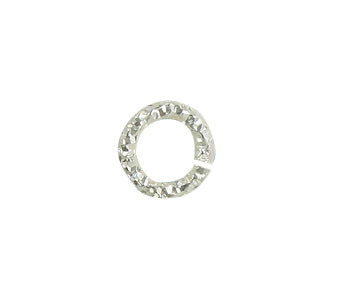 Sterling Silver Jump Rings Glitter Open (21GA ) 4mm - PACK OF 50