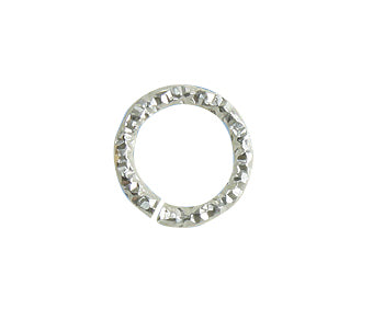 Sterling Silver Jump Rings Glitter Open (21GA ) 5mm - PACK OF 50