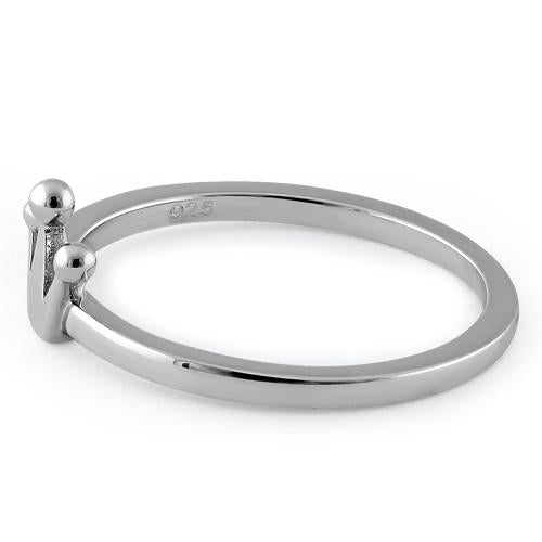 Sterling Silver King's Crown Ring