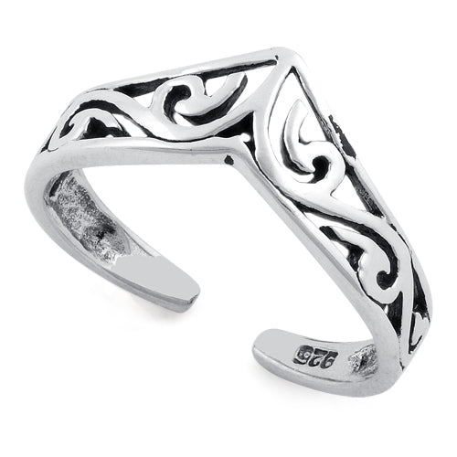 Sterling Silver Ladies Toe Ring