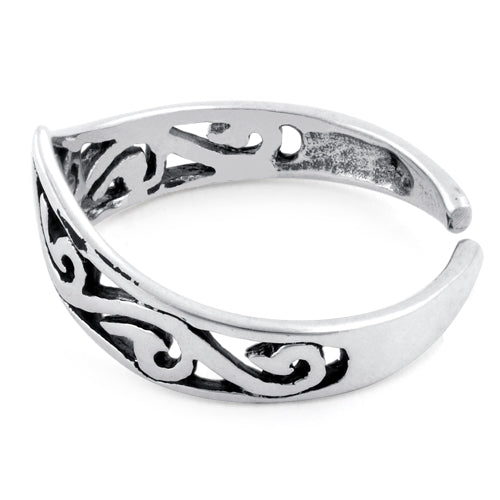 Sterling Silver Ladies Toe Ring