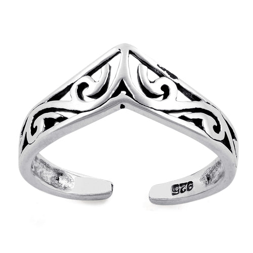 Sterling Silver Ladies Toe Ring