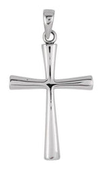 Sterling Silver Large High Polish Cross Pendant