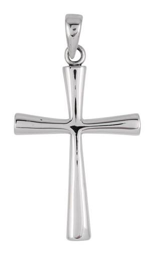 Sterling Silver Large High Polish Cross Pendant