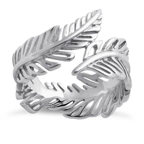 Sterling Silver Leaf Ring