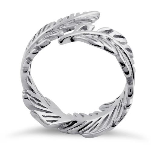 Sterling Silver Leaf Ring