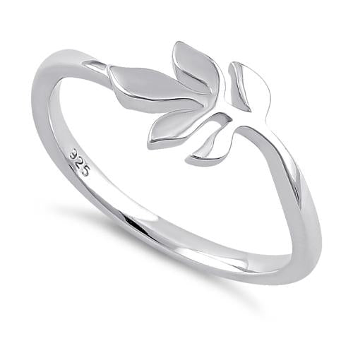 Sterling Silver Leaf Ring