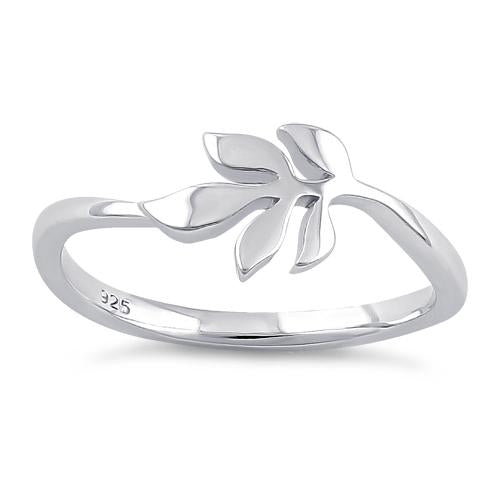 Sterling Silver Leaf Ring