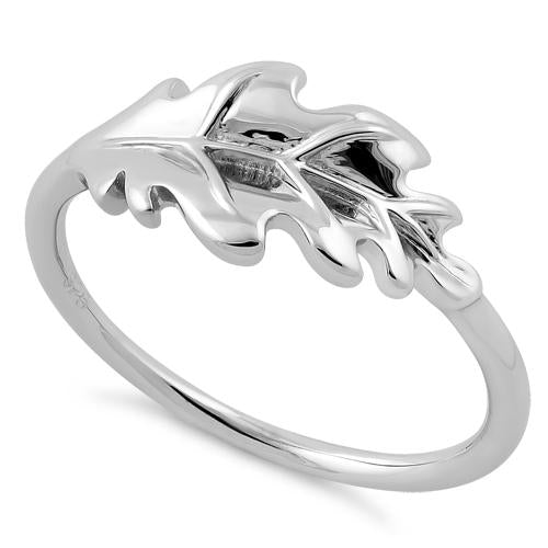 Sterling Silver Leaf Ring