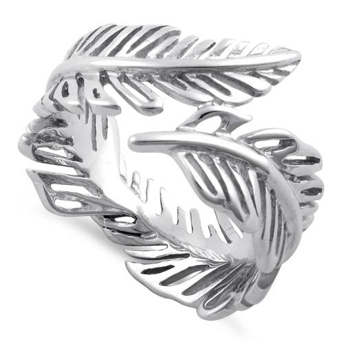 Sterling Silver Leaf Ring