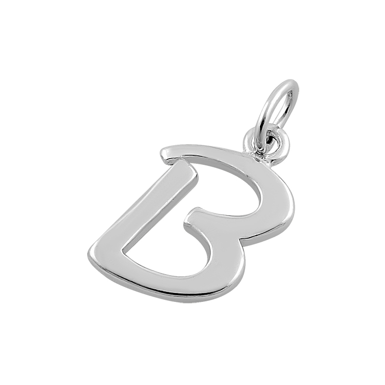 Sterling Silver Letter B Pendant