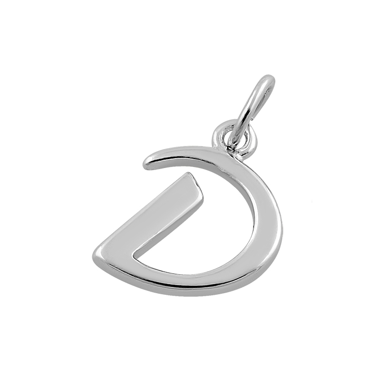 Sterling Silver Letter D Pendant