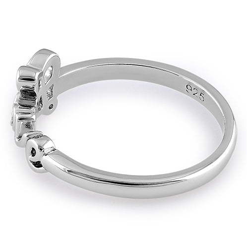 Sterling Silver Love CZ Ring