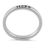 Sterling Silver "Love Hope Faith" Ring