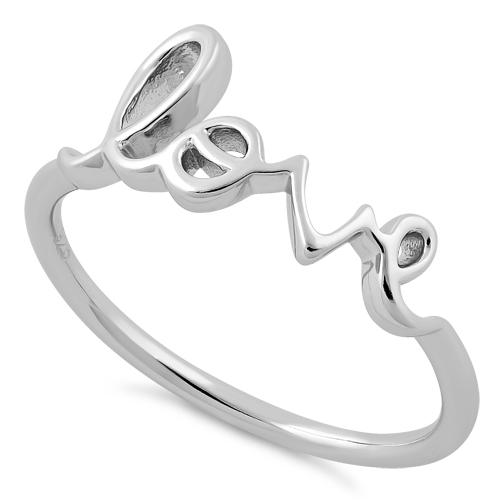 Sterling Silver Love Ring