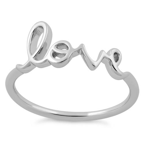 Sterling Silver Love Ring