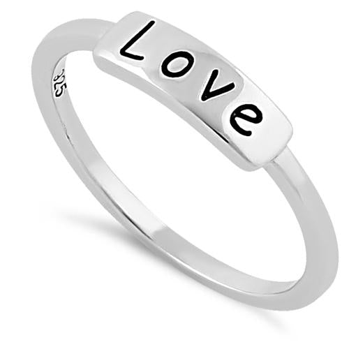 Sterling Silver "Love" Ring