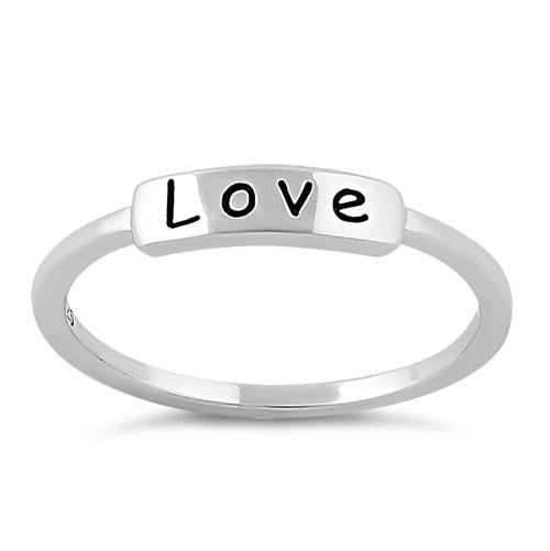 Sterling Silver "Love" Ring