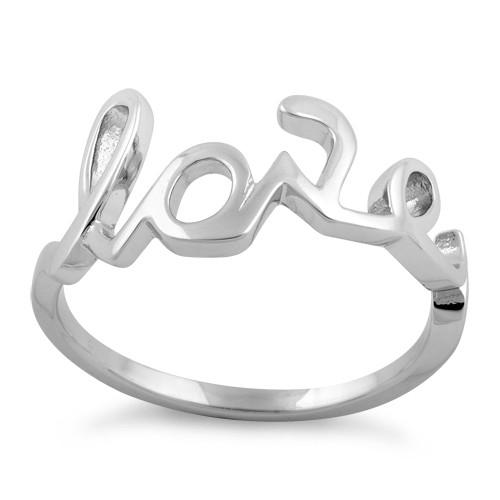 Sterling Silver Love Ring