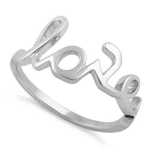 Sterling Silver Love Ring