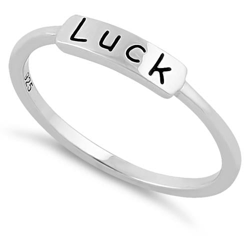 Sterling Silver "Luck" Ring