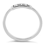Sterling Silver "Luck" Ring