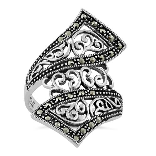 Sterling Silver Marcasite Ring