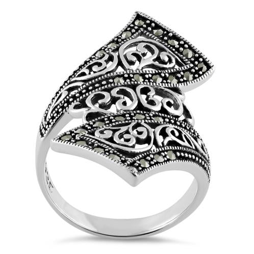 Sterling Silver Marcasite Ring