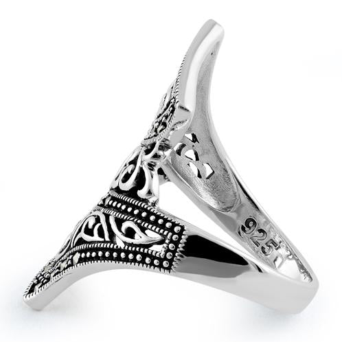 Sterling Silver Marcasite Ring