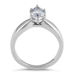 Sterling Silver Marquise CZ Ring
