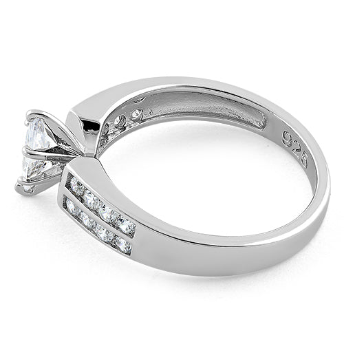 Sterling Silver Marquise CZ ring