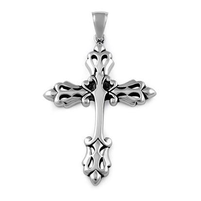 Sterling Silver Medieval Cross Pendant