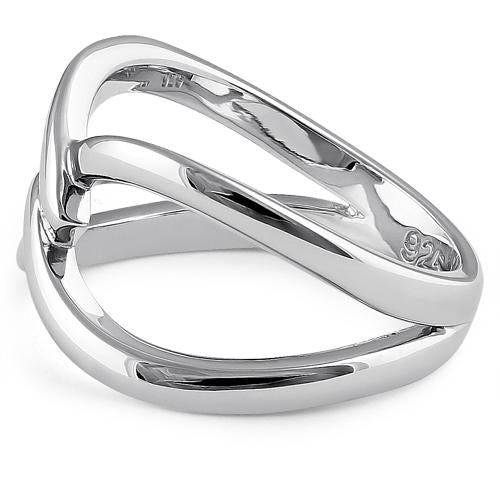 Sterling Silver Meet Me At The Middle Ring