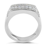 Sterling Silver Men's CZ Rings
