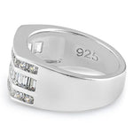 Sterling Silver Men's CZ Rings