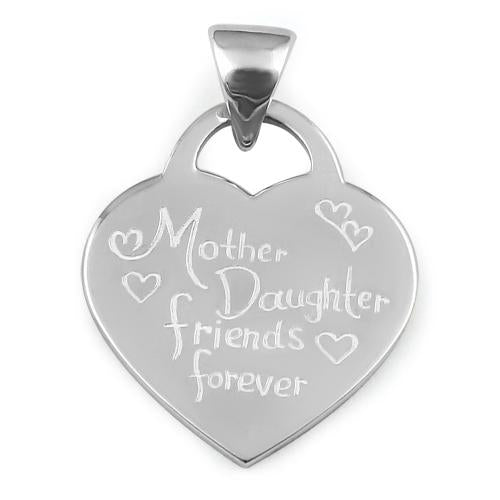 Sterling Silver "Mother Daughter Friends Forever" Pendant