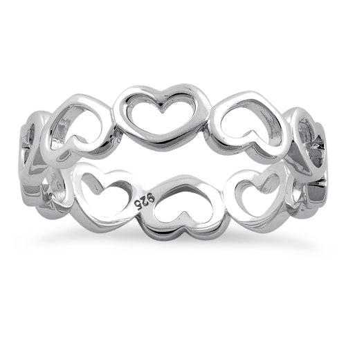 Sterling Silver Multiple Heart Ring for Sale - Dreamland Jewelry