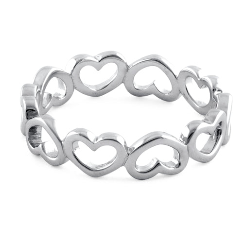 Sterling Silver Multiple Heart Ring for Sale - Dreamland Jewelry