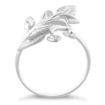Sterling Silver Multiple Leaves Ring