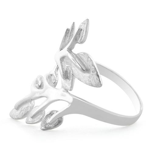 Sterling Silver Multiple Leaves Ring