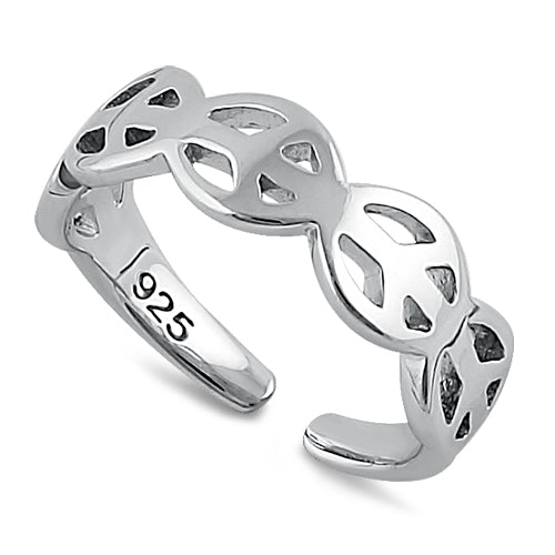 Jessa - V-Shaped Beaded Line Sterling Silver Toe Ring – Izzy + Jo