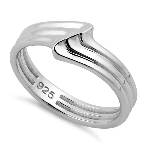 Sterling Silver Multiple  Small Wave Ring