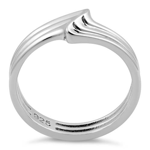 Sterling Silver Multiple  Small Wave Ring