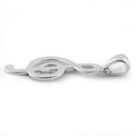 Sterling Silver Music Note Pendant