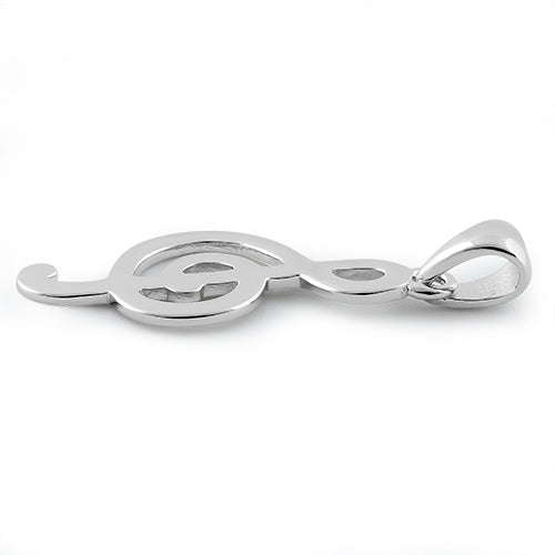 Sterling Silver Music Note Pendant