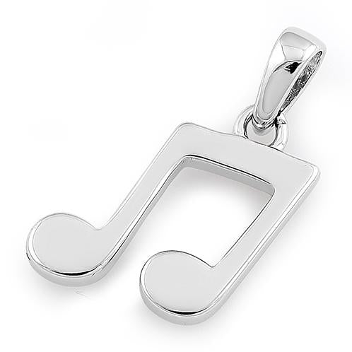 Sterling Silver Music Note Pendant